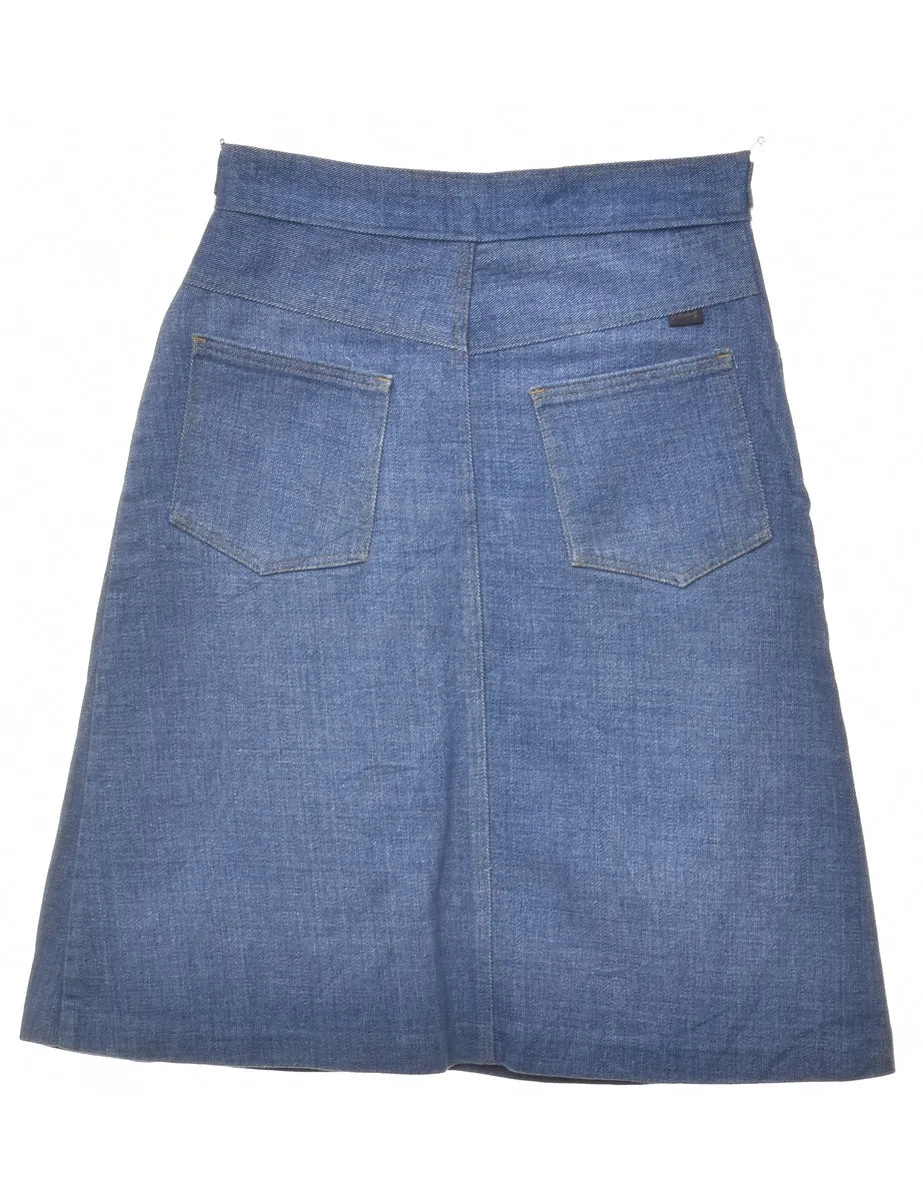 A-Line Denim Skirt - XS