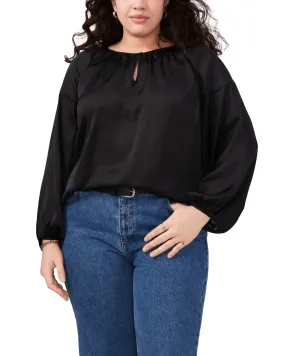 Aria Peasant Blouse | RICH BLACK