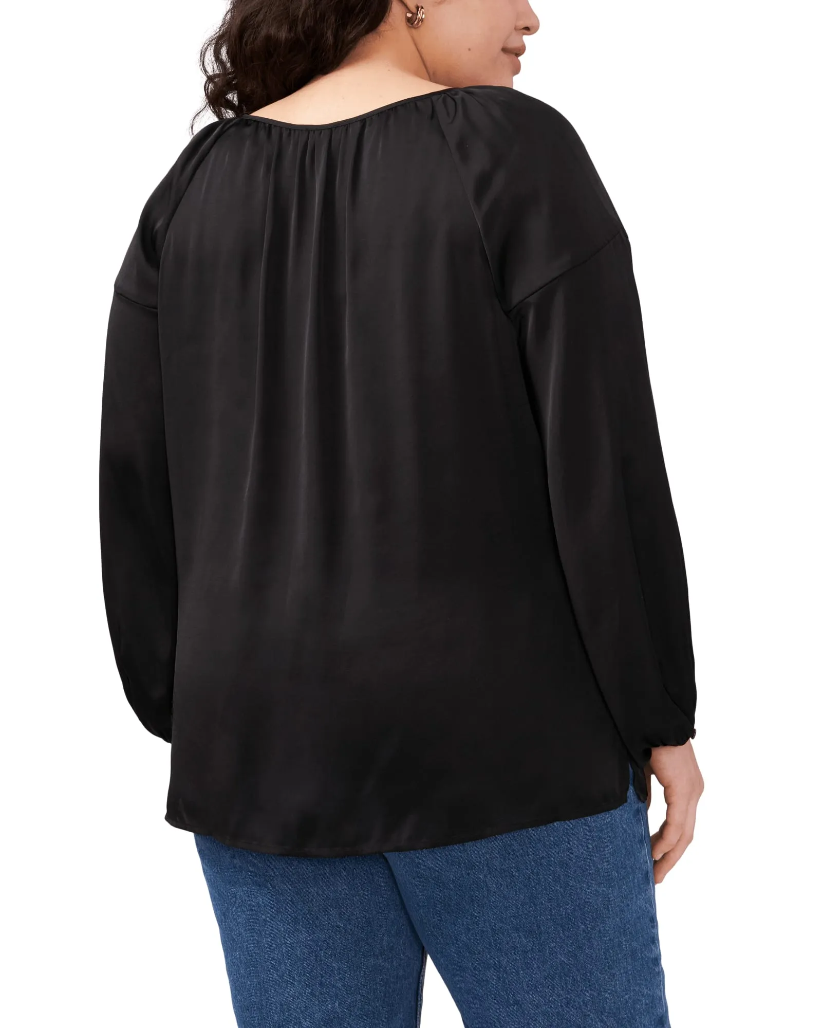 Aria Peasant Blouse | RICH BLACK