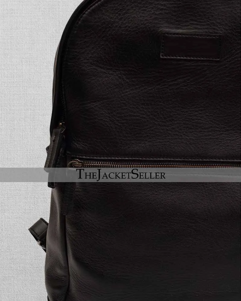 BLACK | LEATHER BACKPACK