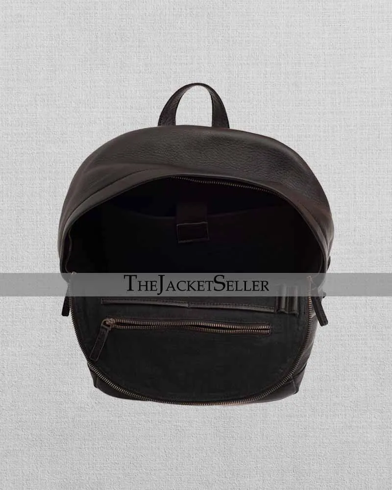 BLACK | LEATHER BACKPACK