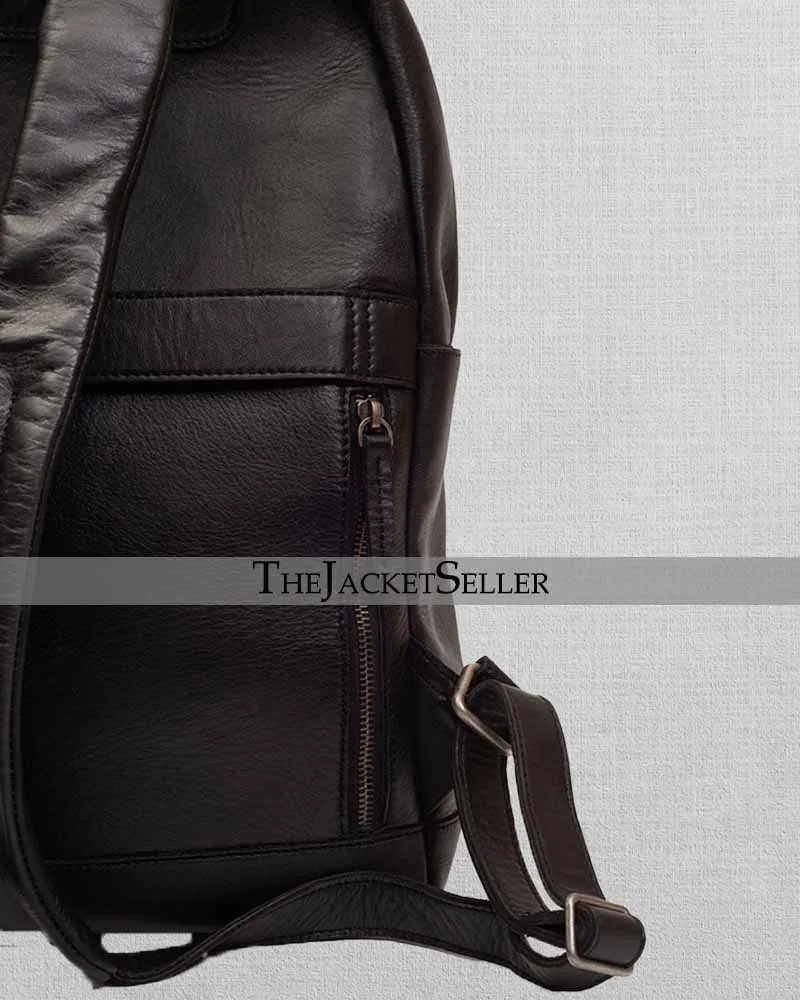 BLACK | LEATHER BACKPACK