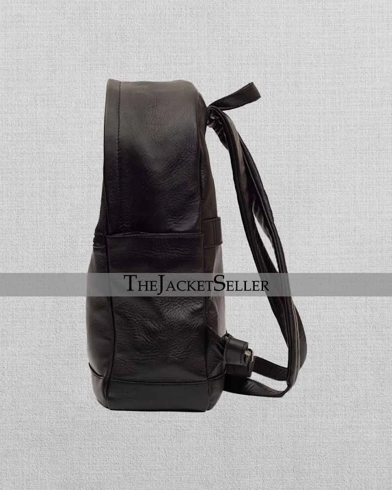 BLACK | LEATHER BACKPACK