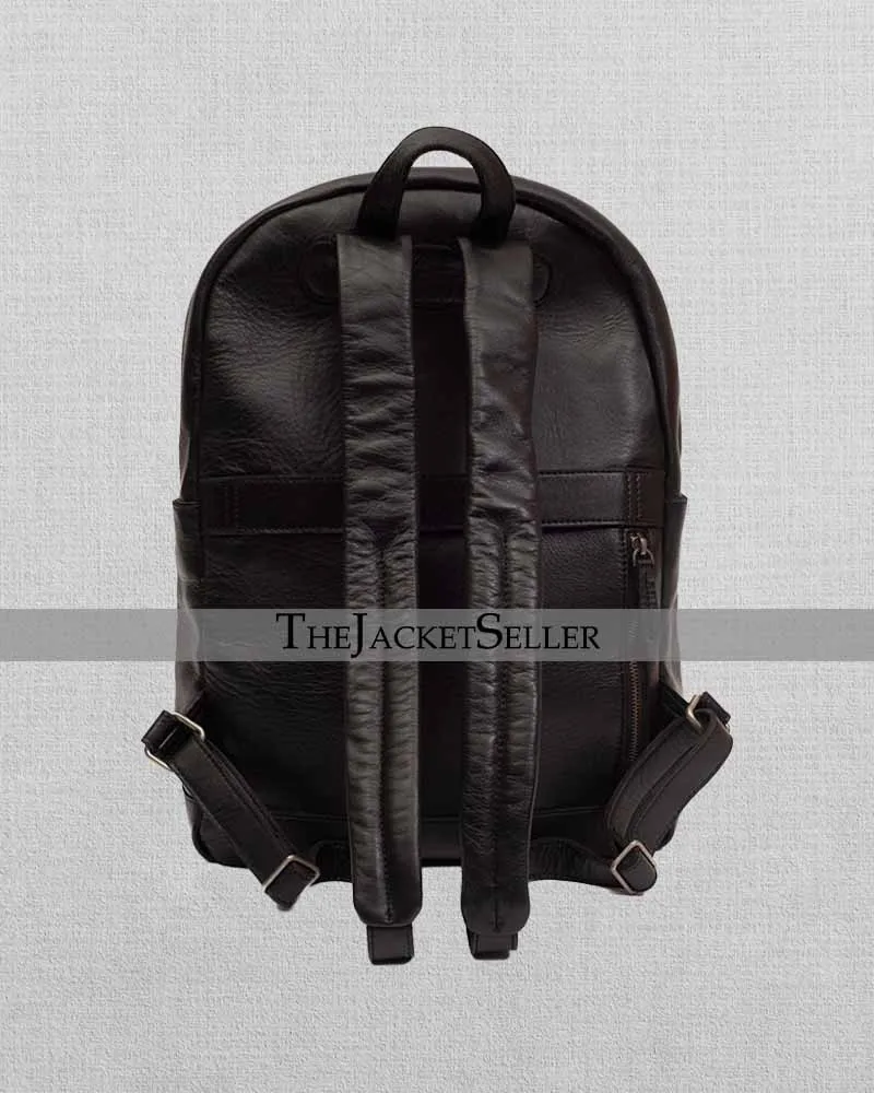 BLACK | LEATHER BACKPACK