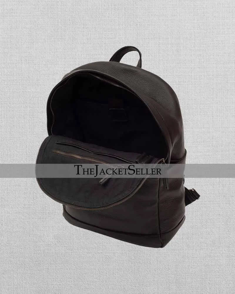 BLACK | LEATHER BACKPACK