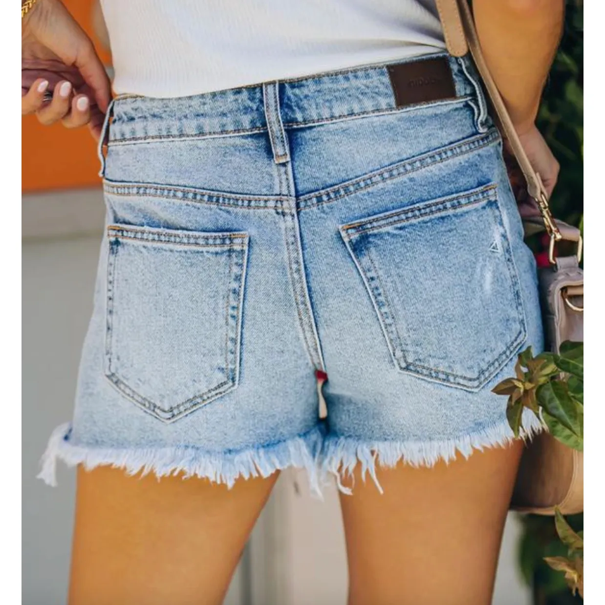 Blossom Frayed Hem Shorts