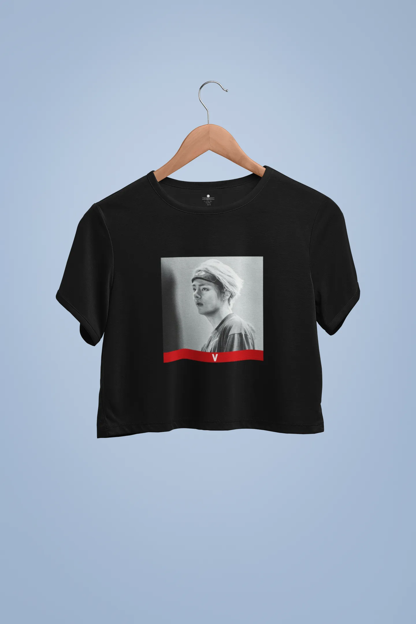 BTS Kim Taehyung V - HALF-SLEEVE CROP TOPS