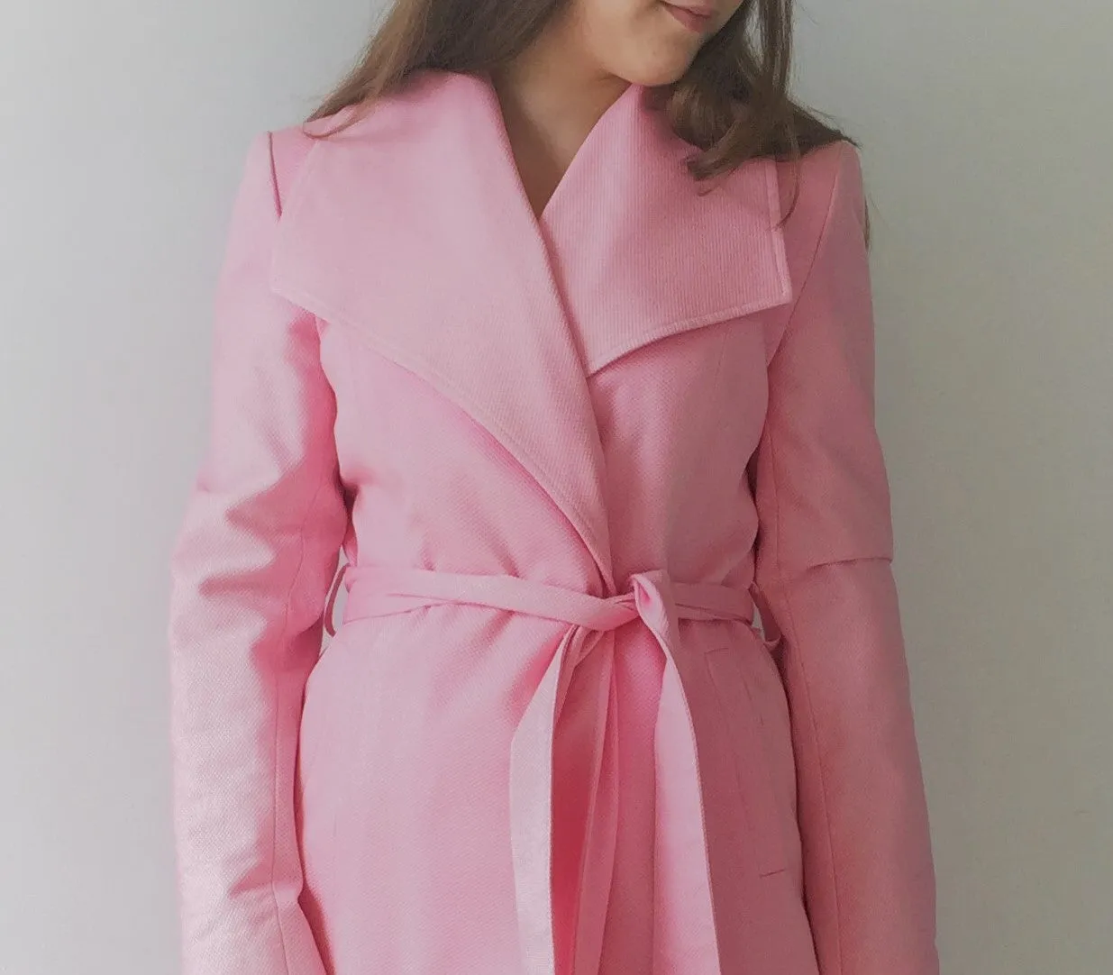 Daniela Wrap Spring Coat - Cotton Blend