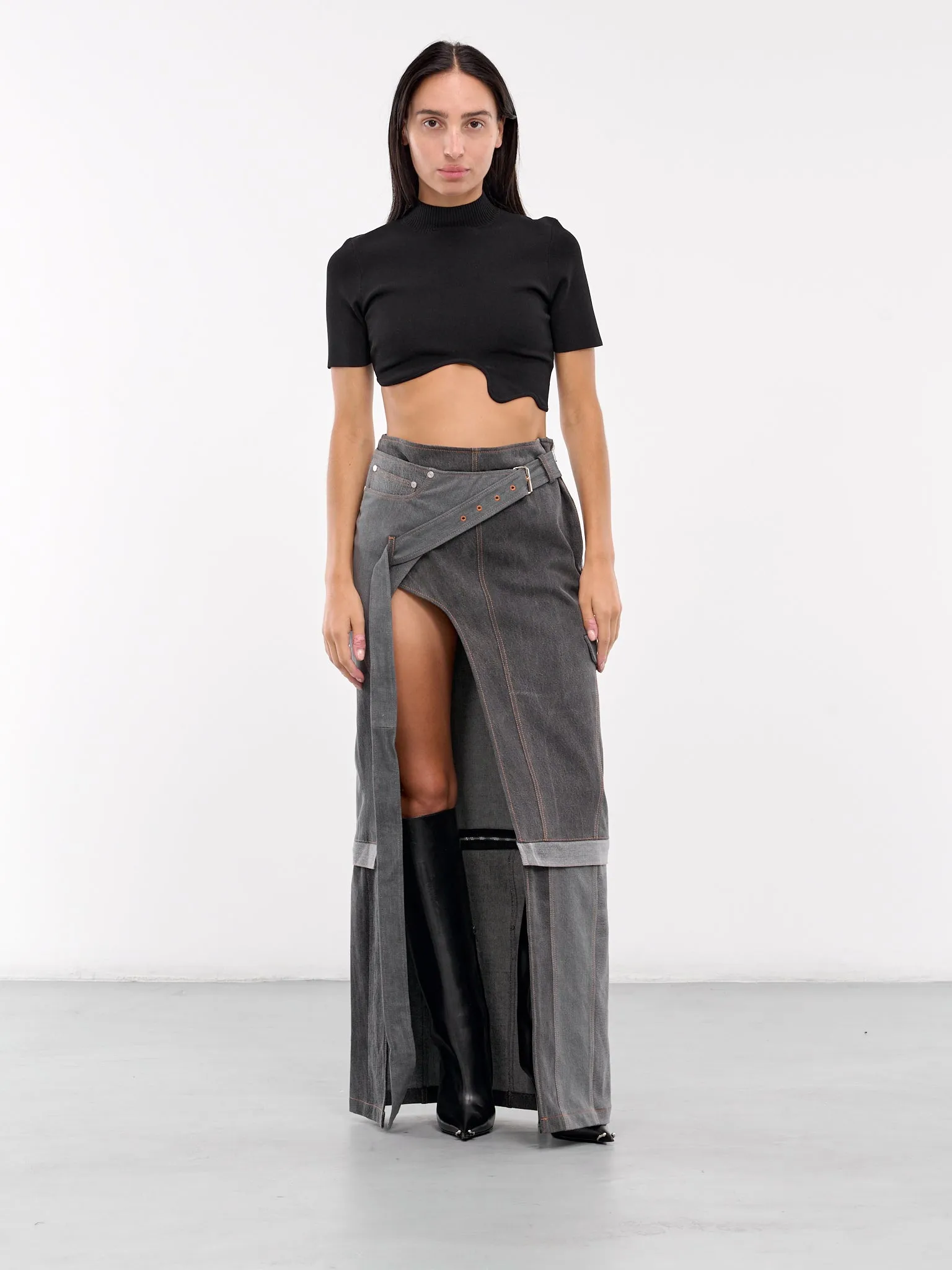 Denim Metro Skirt (777-397-DENIM-GREYS)