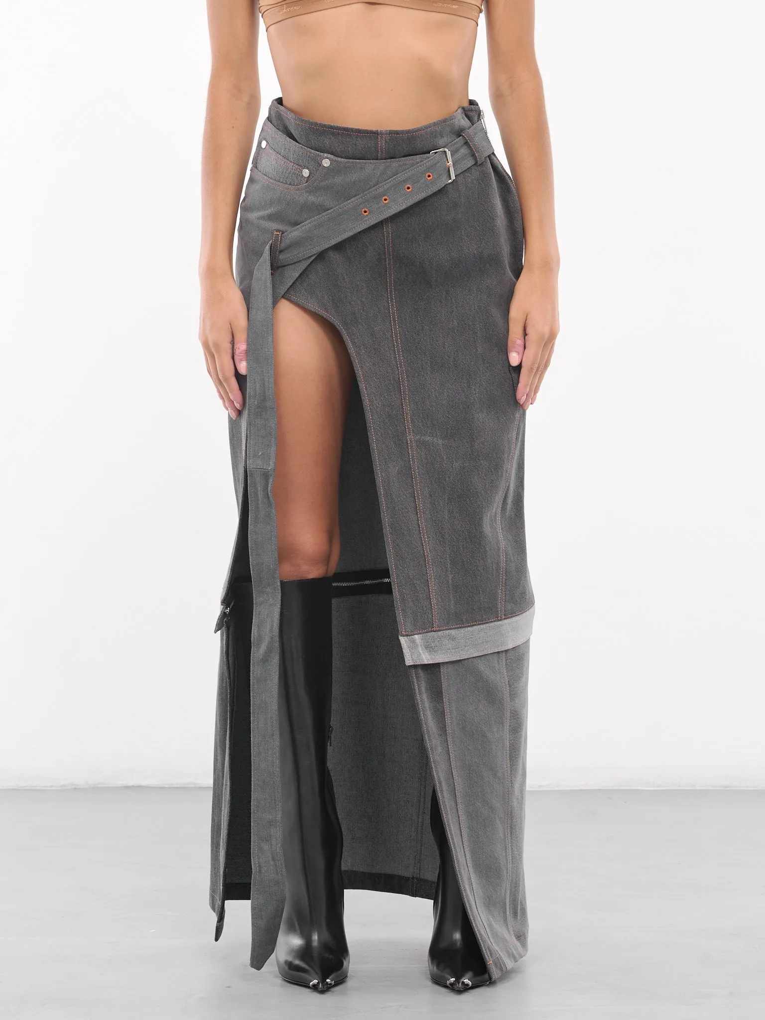 Denim Metro Skirt (777-397-DENIM-GREYS)