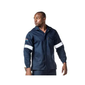 DROMEX CONTI JACKET NAVY FLAME & ACID WITH REFLECTIVE SIZE INCH-48