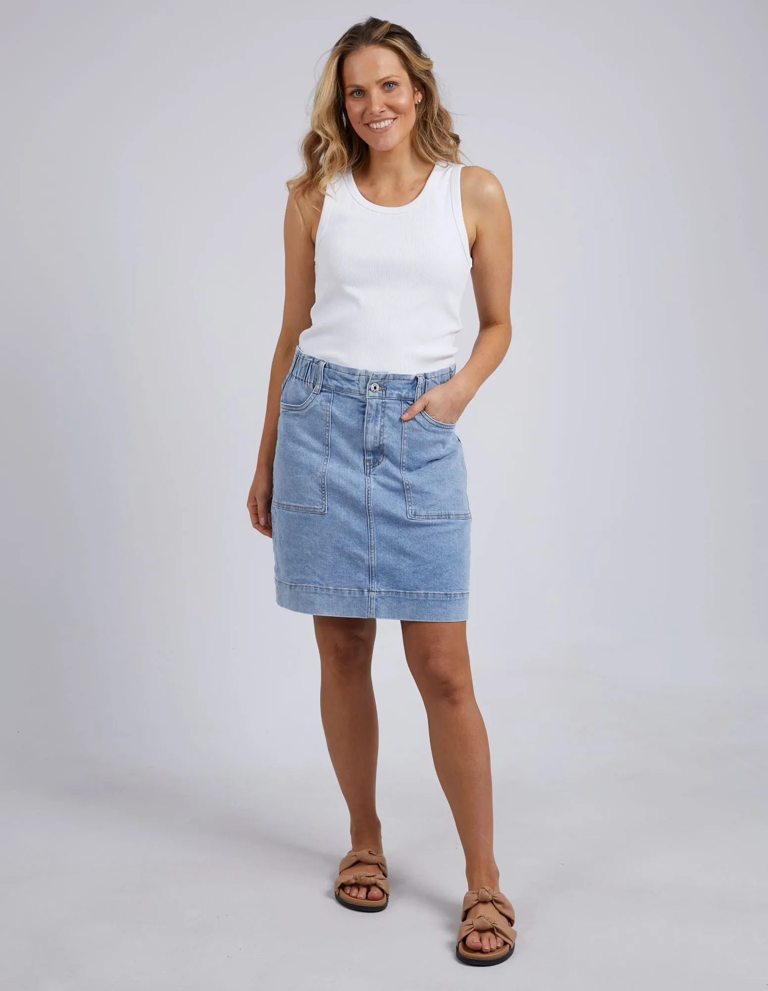 Elm Atlas Denim Skirt