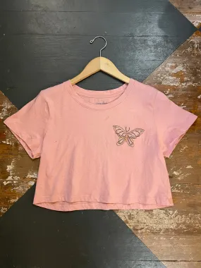 EMBROIDERED CROP TOP