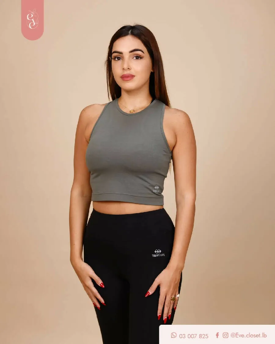 EVE.CLOSET Ladies' Gym & Workout Crop Tops