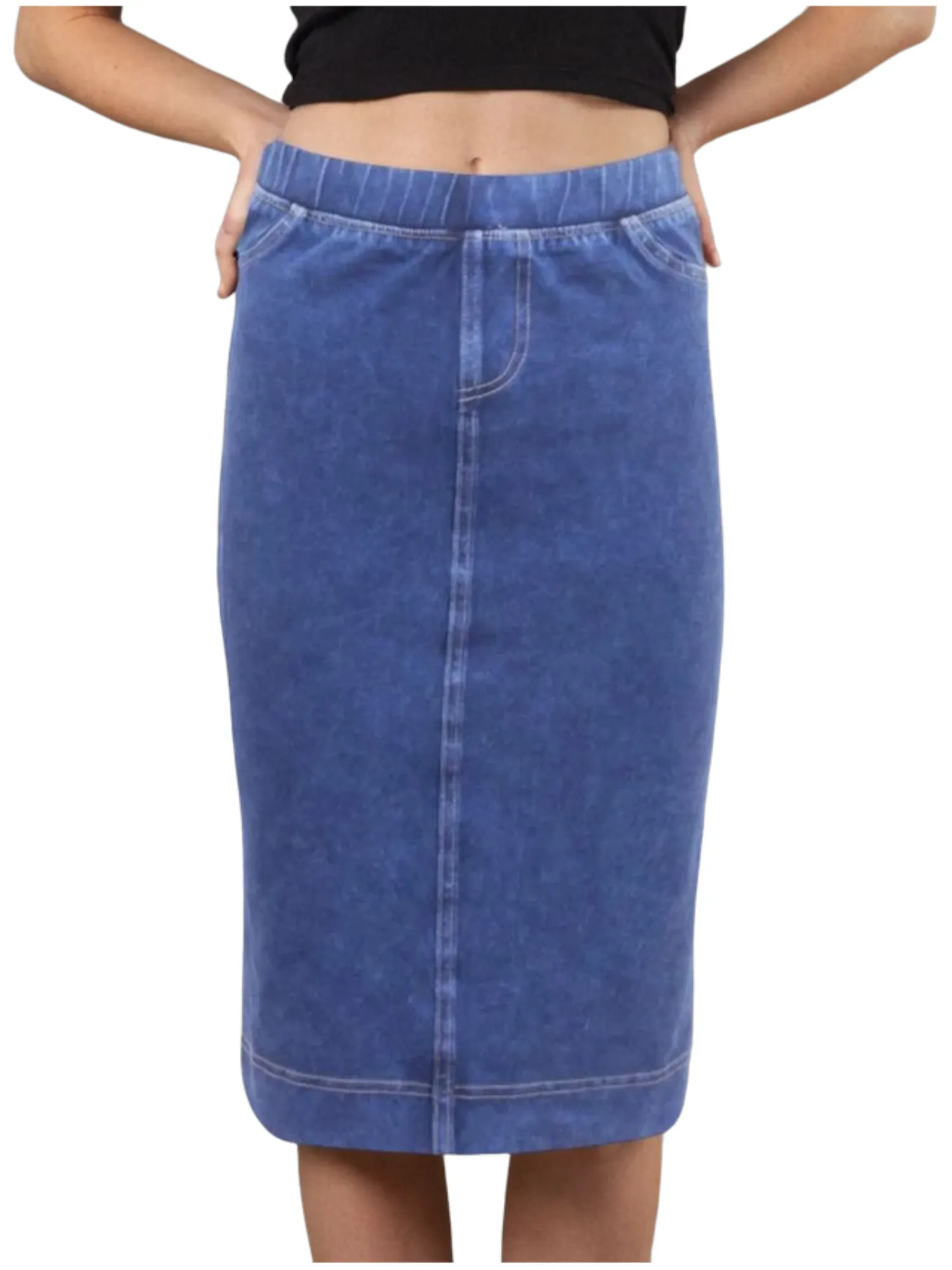 Hard Tail Denim Pencil Skirt WJ-124