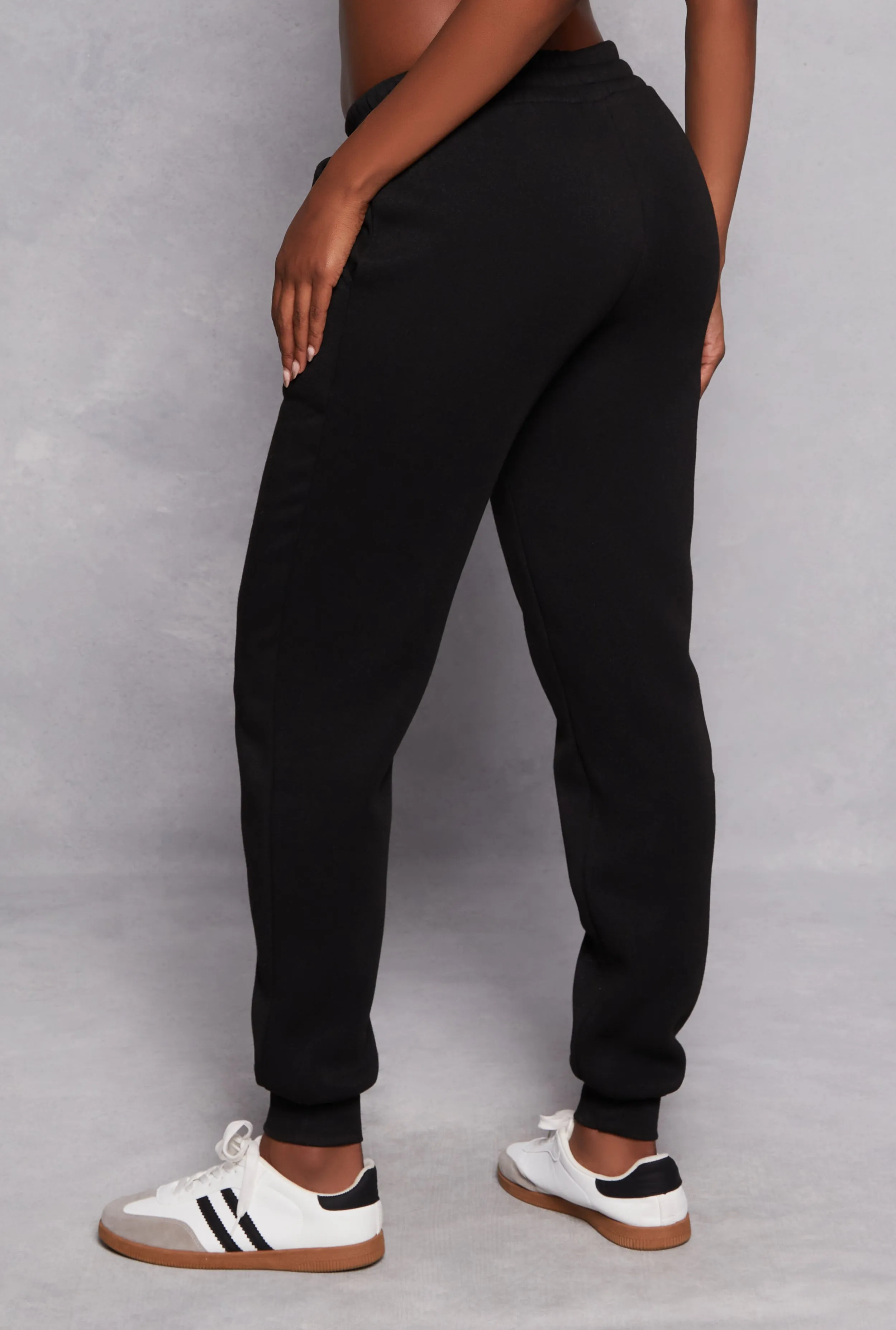 High Waisted Drawstring Joggers