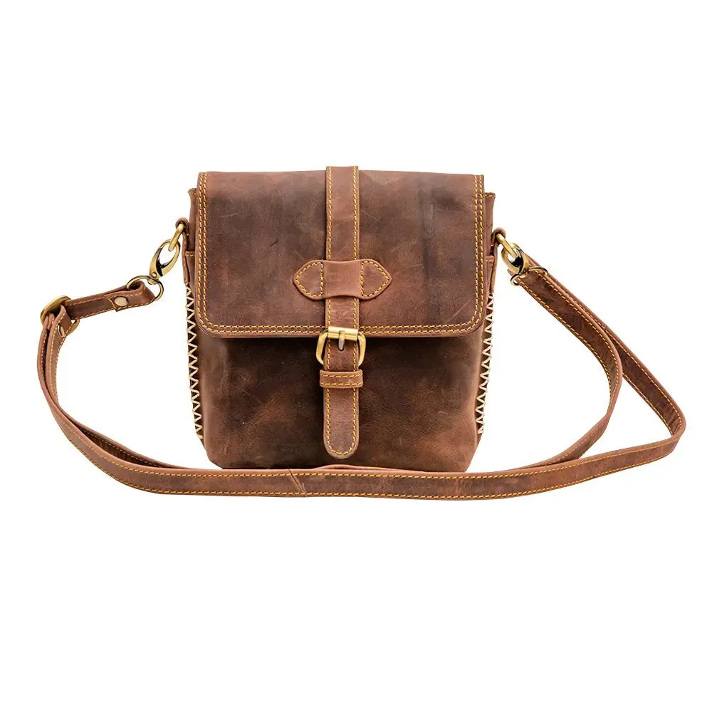 Ioga Leather Crossbody Shoulder Bag