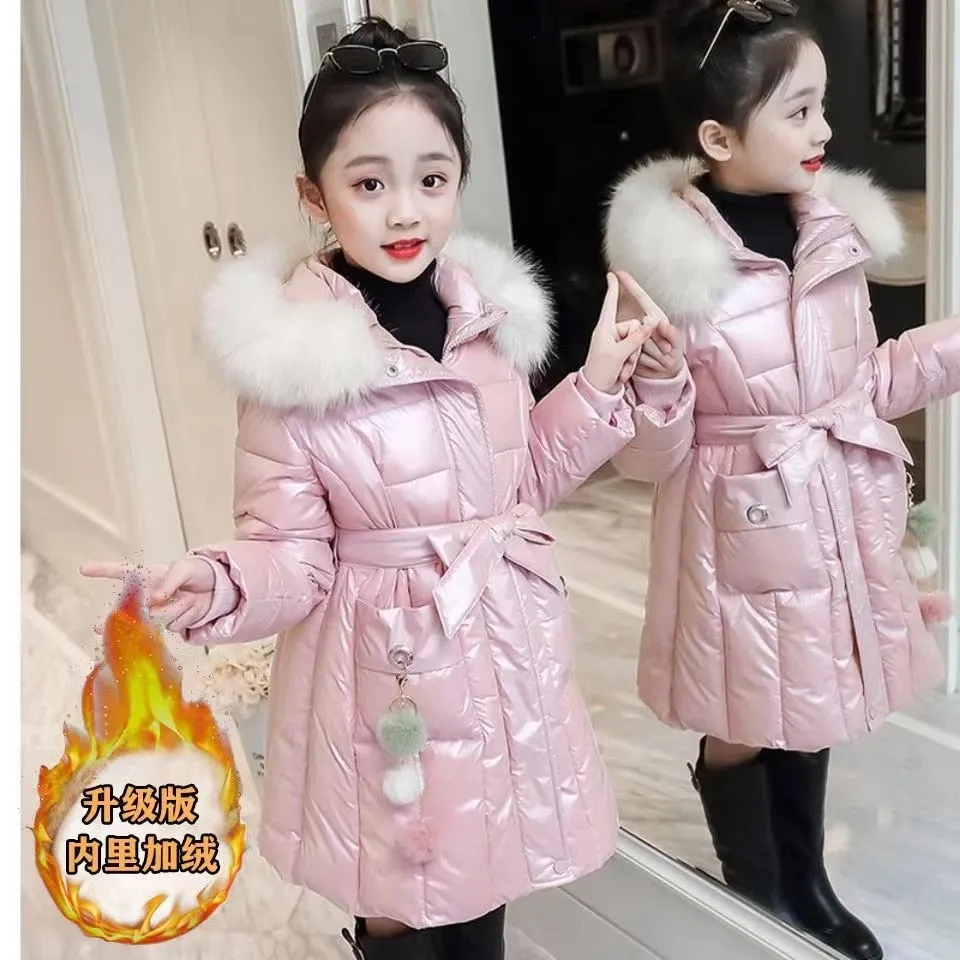 Kid Girls Down Padded Jacket Thickness Coats Children Winter Autumn Outerwear - GPJ2786