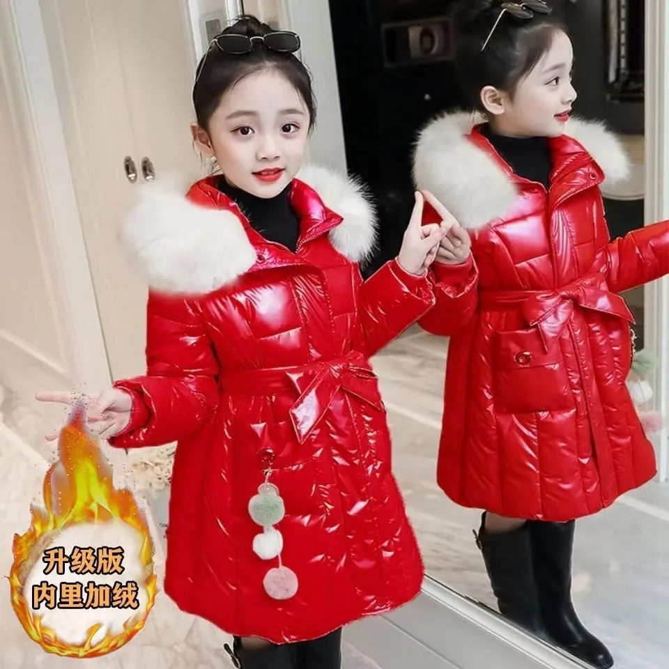 Kid Girls Down Padded Jacket Thickness Coats Children Winter Autumn Outerwear - GPJ2786