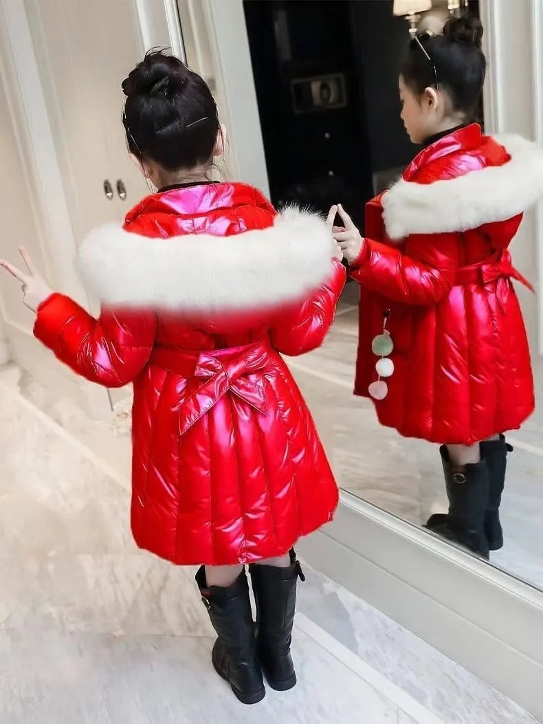 Kid Girls Down Padded Jacket Thickness Coats Children Winter Autumn Outerwear - GPJ2786