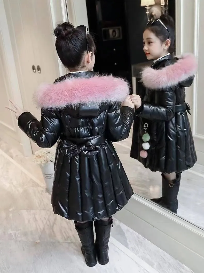 Kid Girls Down Padded Jacket Thickness Coats Children Winter Autumn Outerwear - GPJ2786