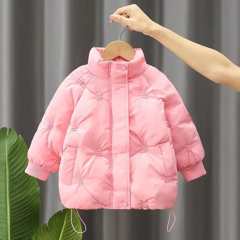 Kid Girls Padded Jacket Thickness Warm Coats Children Winter Autumn Outerwear - GPJ2787