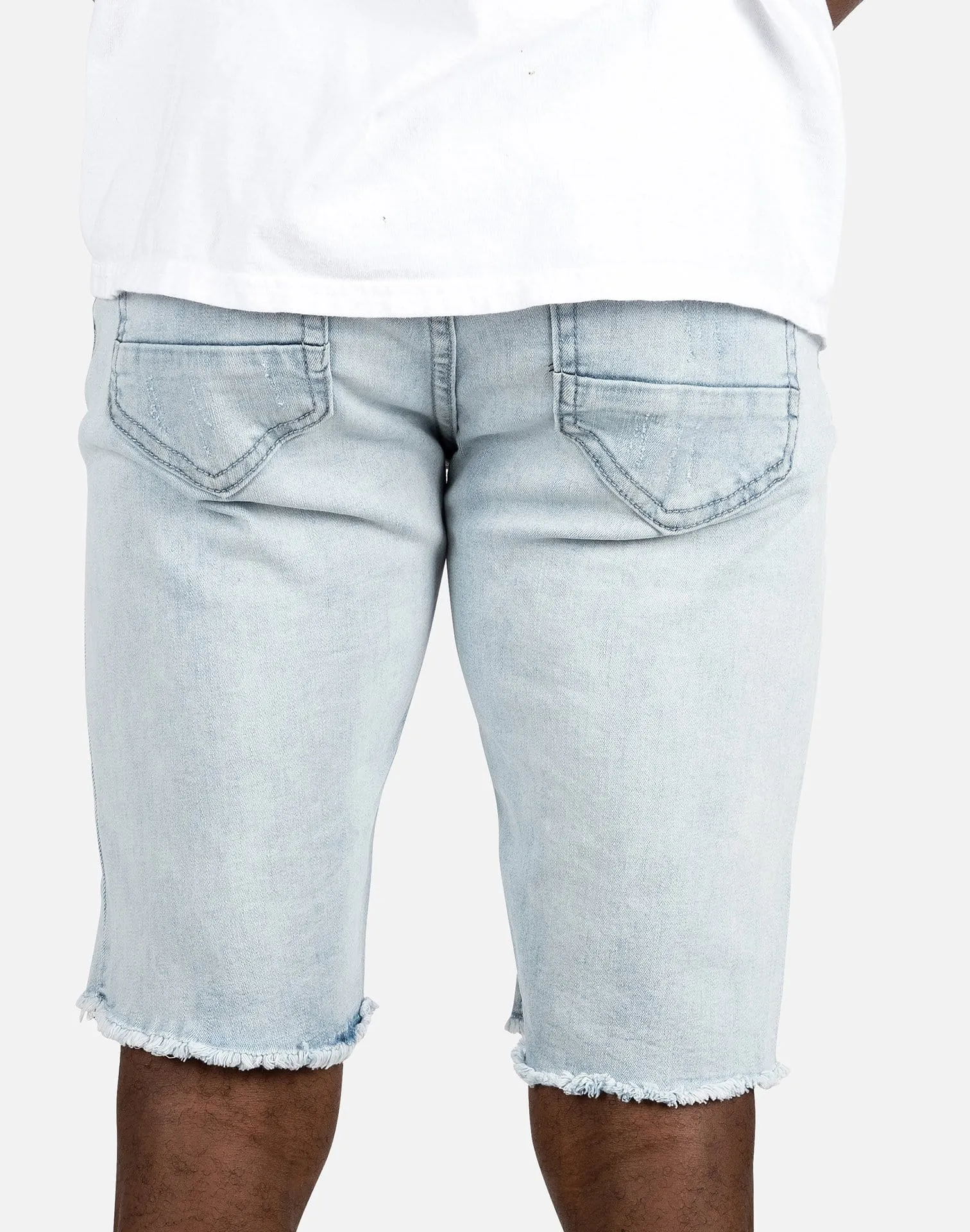 Kilogram Multi-Print Rip & Repair Jean Shorts