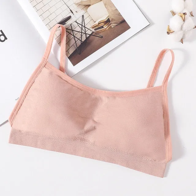 Ladies Tube Top Streetwear Sleeveless Cami Seamless Sports Lingerie Tee Bra Crop Top Bandeau Top Bralette