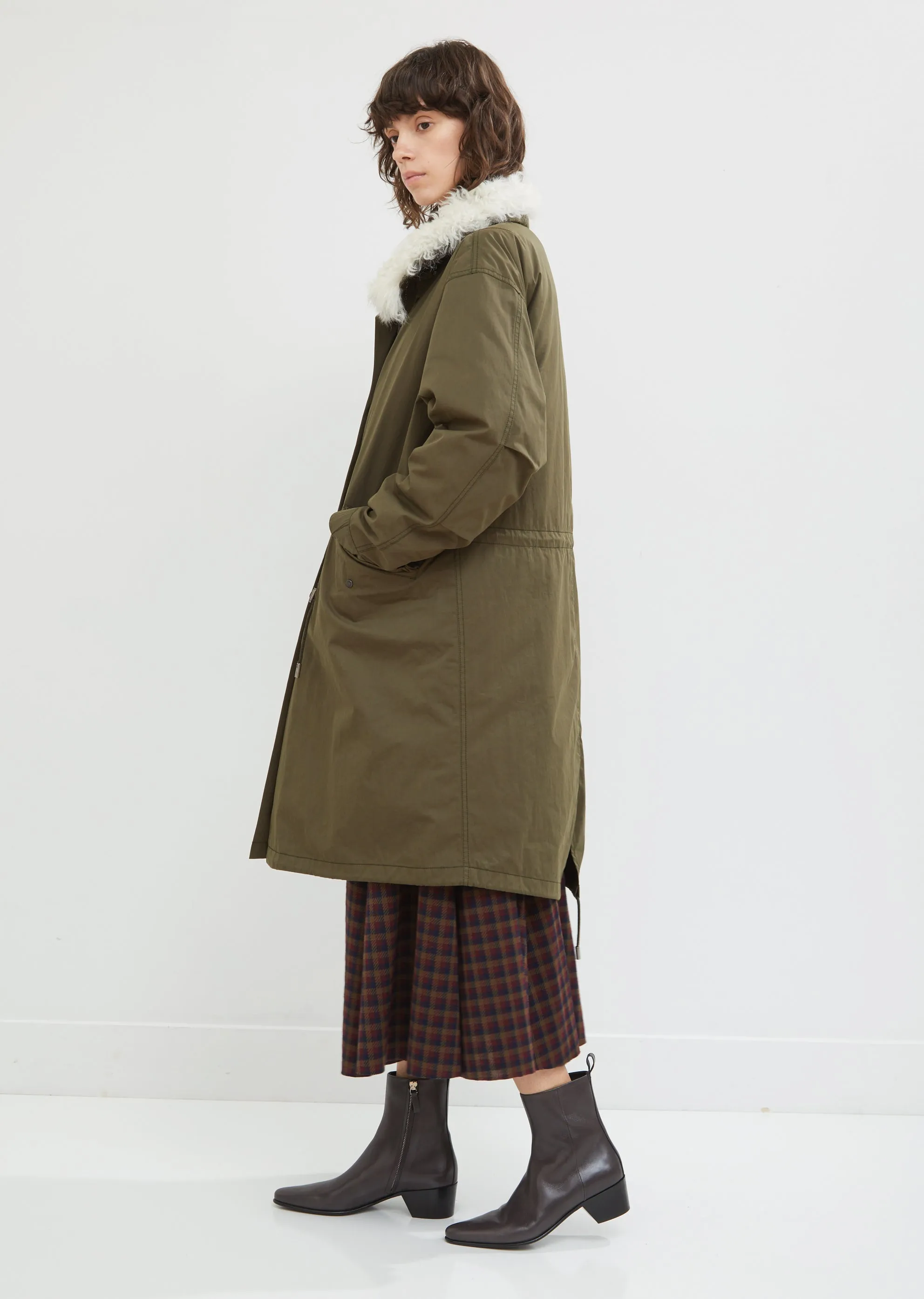 Lamb Trimmed Parka