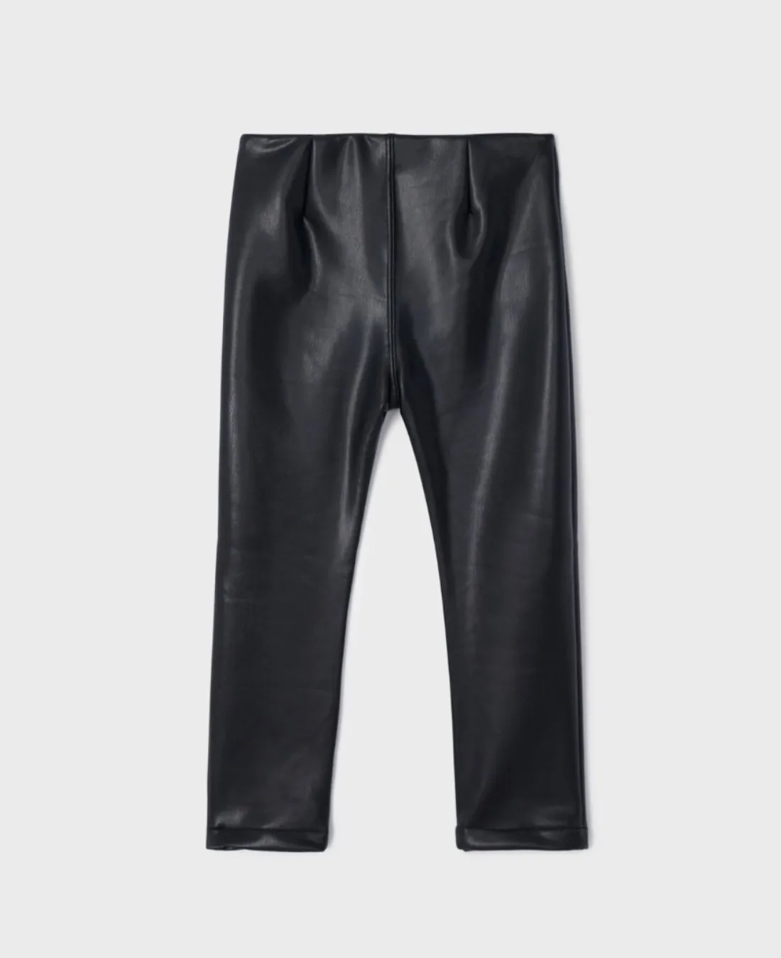 Mayoral Girls Black Leatherette Leggings