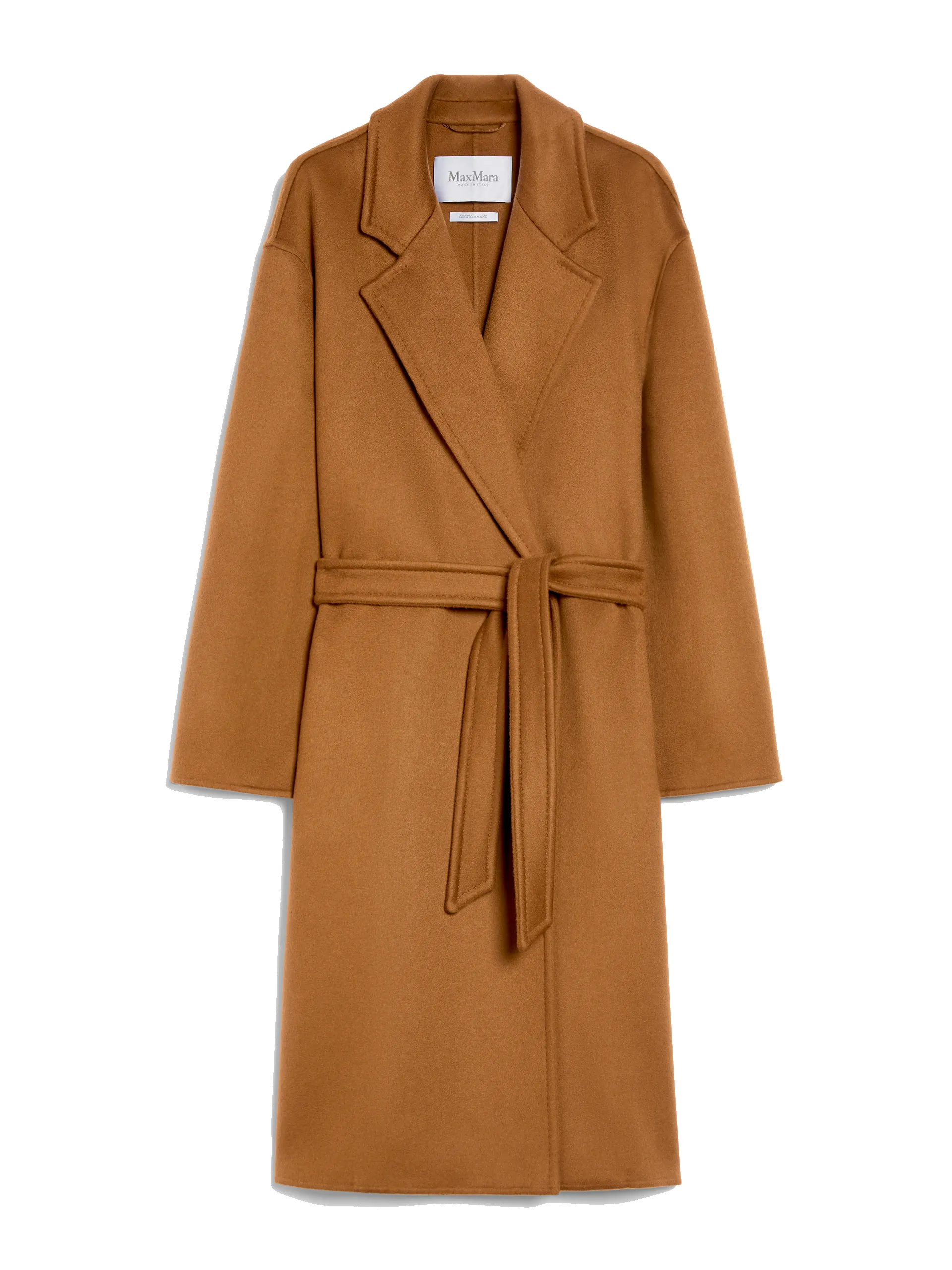 Melinda cashmere midi coat with belt