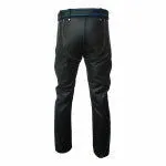 Mens Bondage Pants Black Leather Heavy Duty Jeans Trousers - R2-Bp