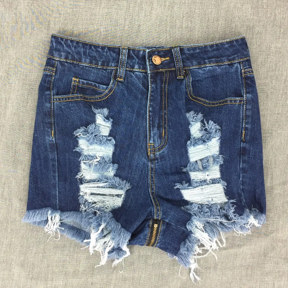 Miley Ripped Denim Shorts