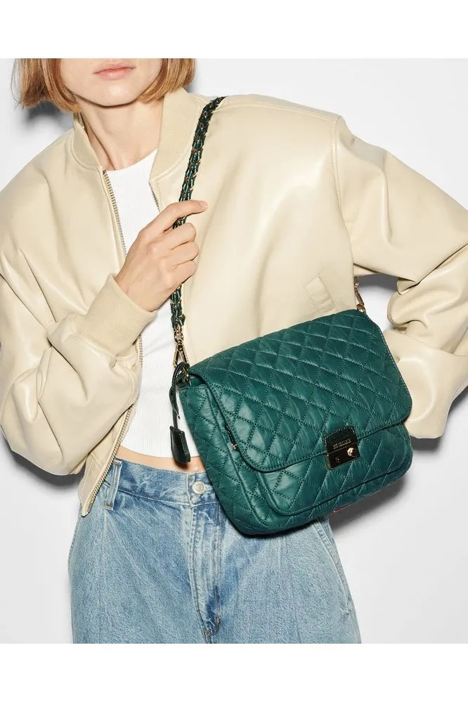 MZ Wallace Crosby Lock Medium Crossbody 1549C2090 | Emerald