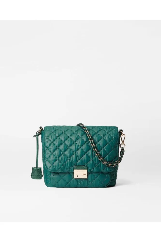 MZ Wallace Crosby Lock Medium Crossbody 1549C2090 | Emerald