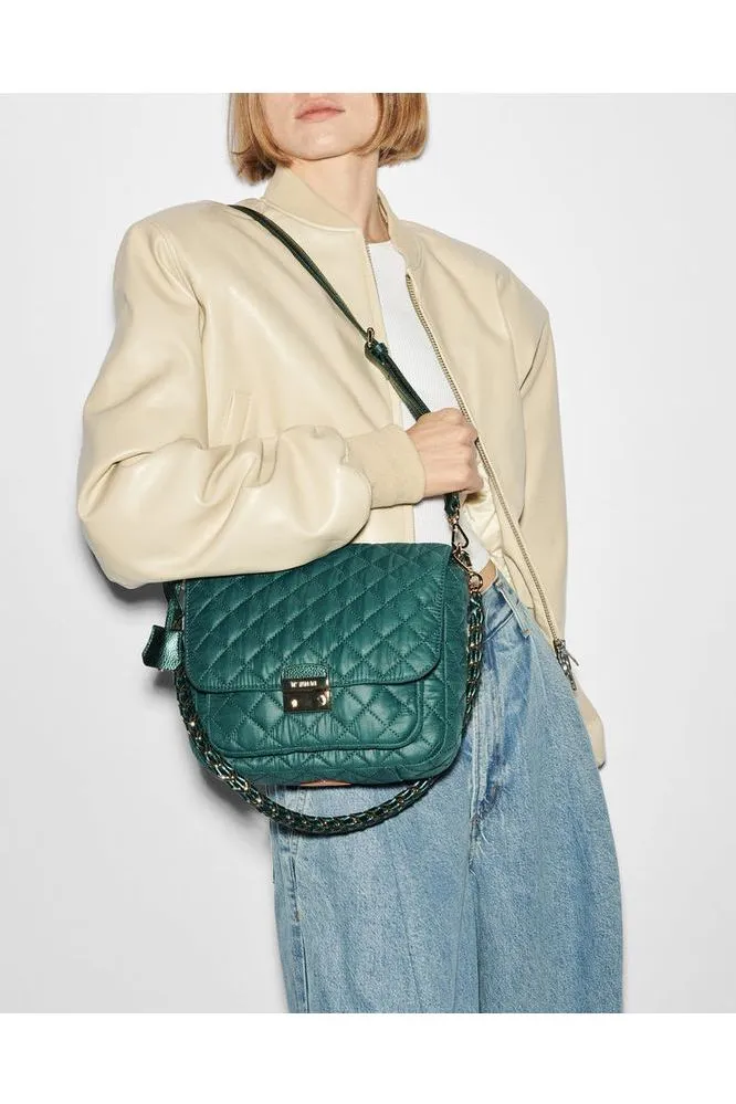 MZ Wallace Crosby Lock Medium Crossbody 1549C2090 | Emerald