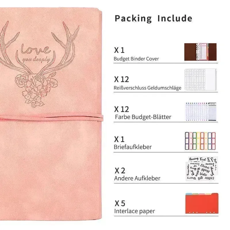 Notebook A6 Leather Loose-leaf Tally Book Note Pad  Memo Note Book