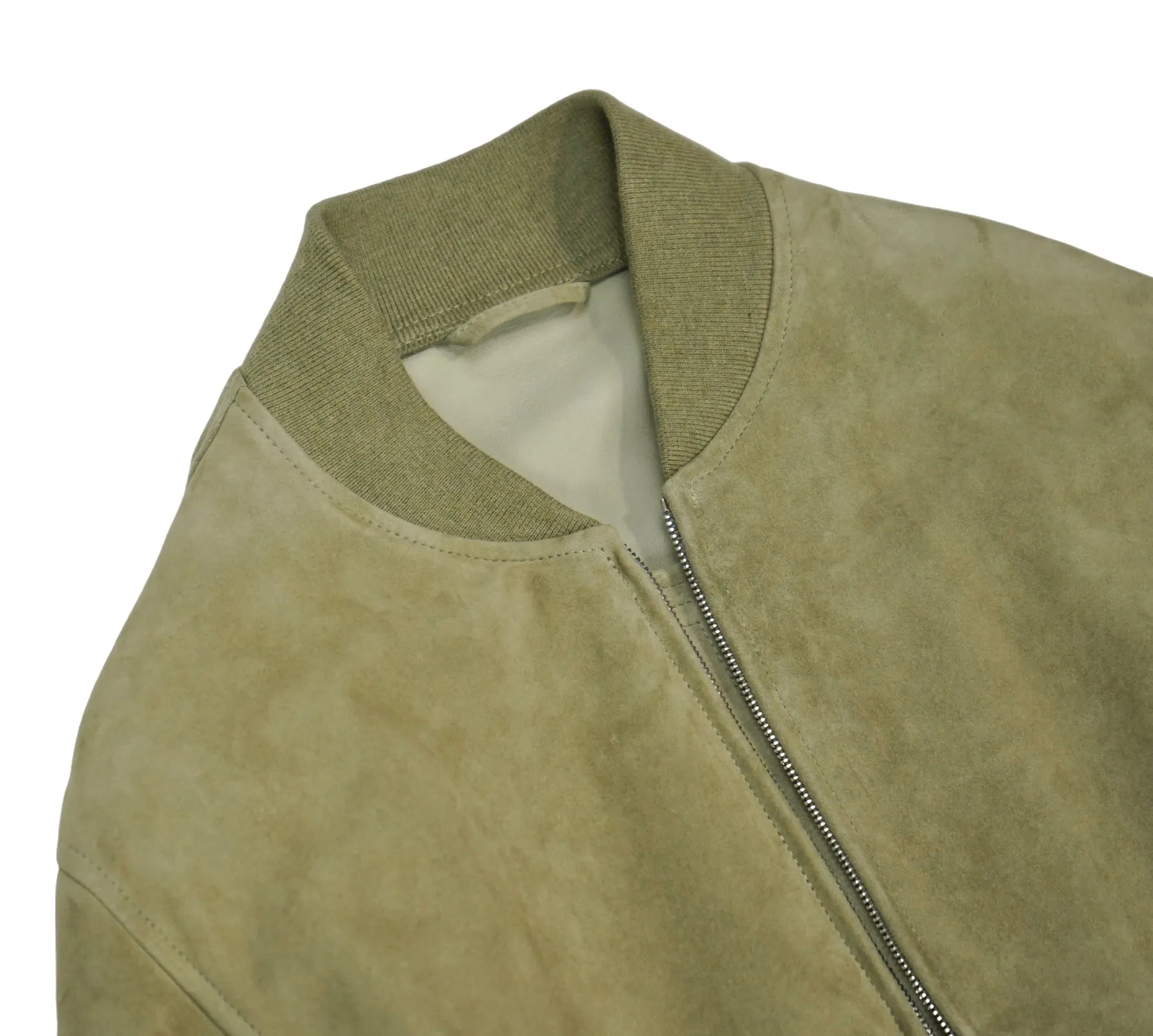 Pale Green Suede Jacket