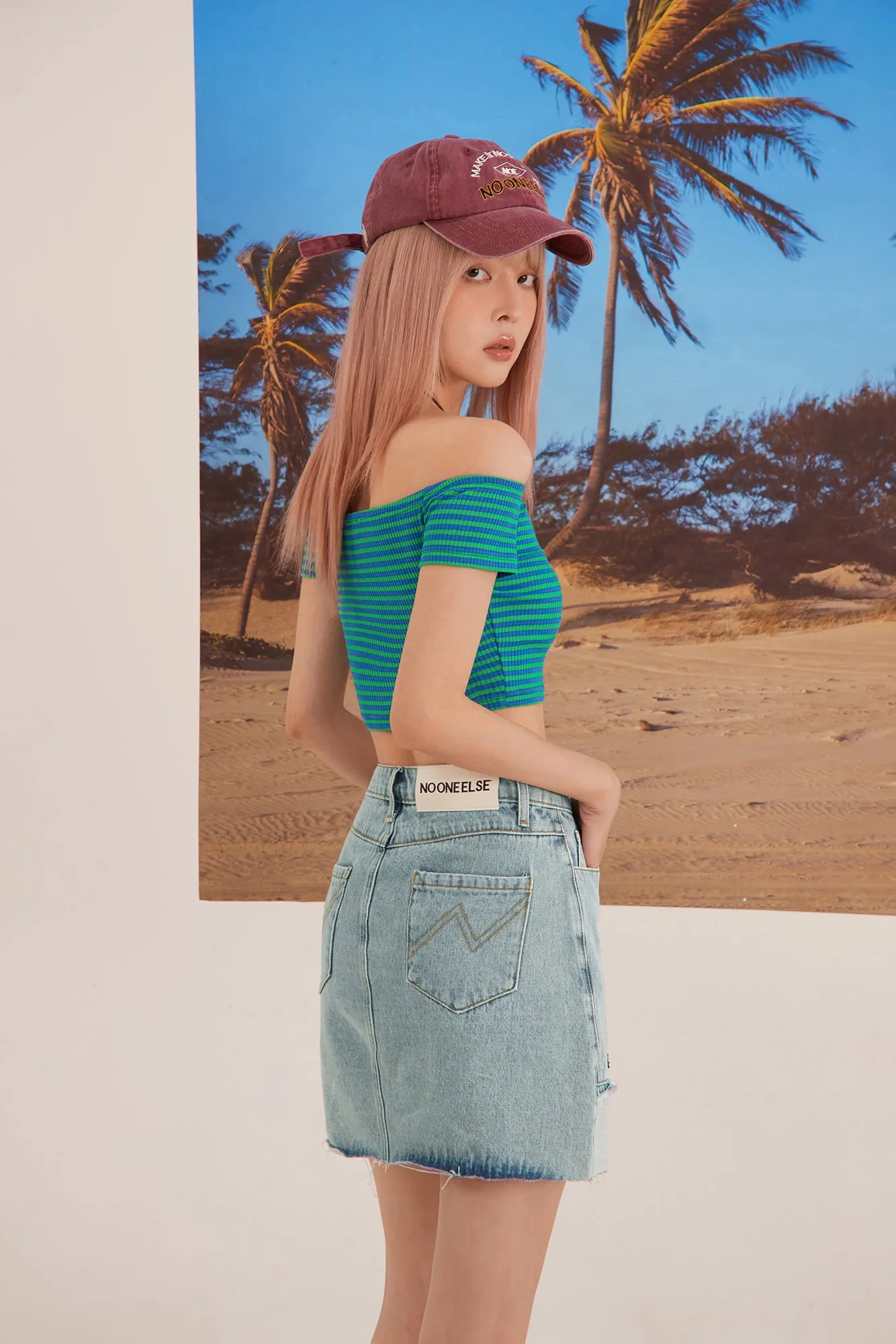 Patchworks Denim Skirt