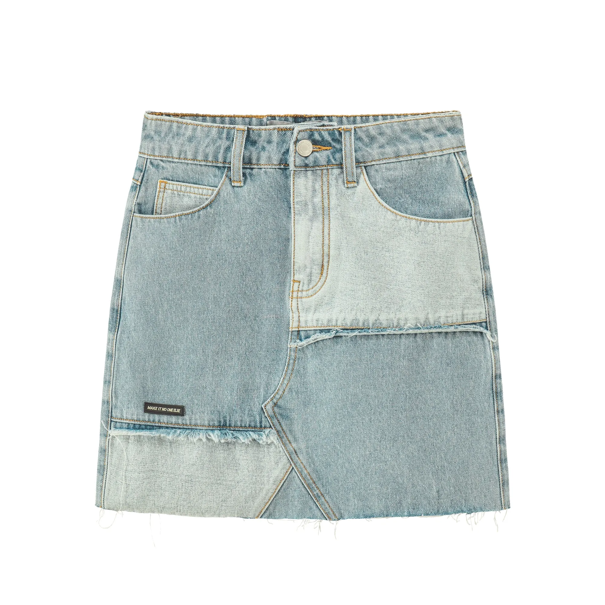 Patchworks Denim Skirt