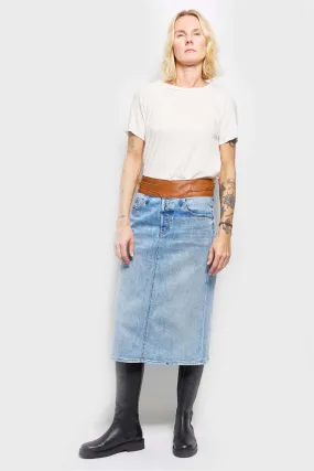 re-imagined: denim skirt