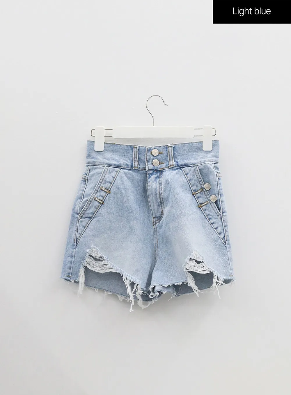 Ripped Denim Shorts BF323