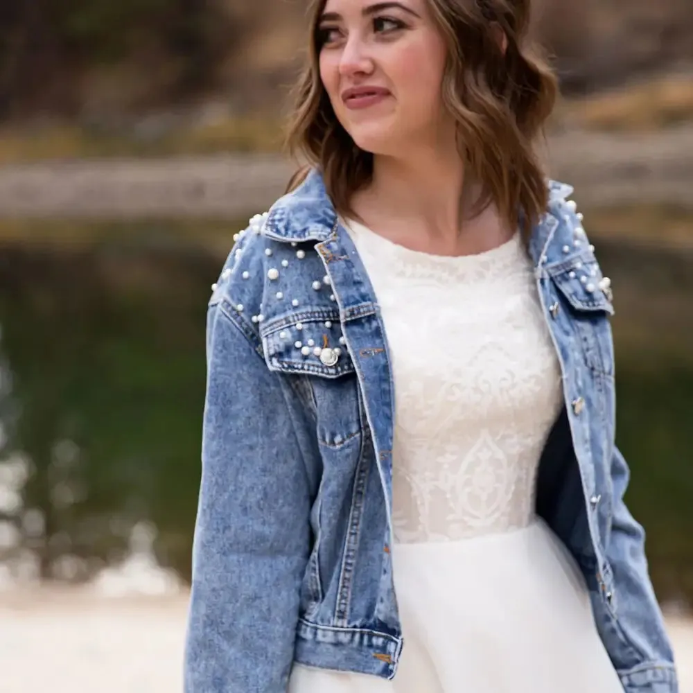 Studded Pearl Bridal Jacket