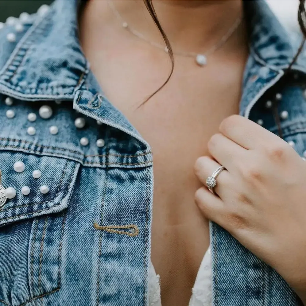 Studded Pearl Bridal Jacket