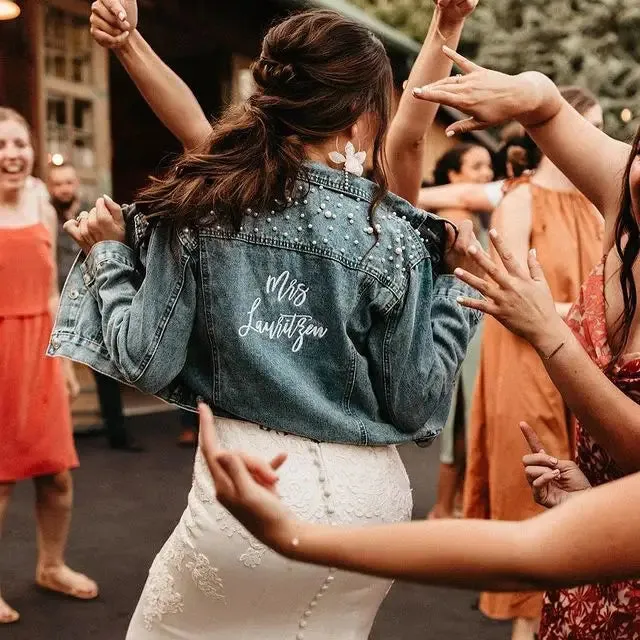 Studded Pearl Bridal Jacket