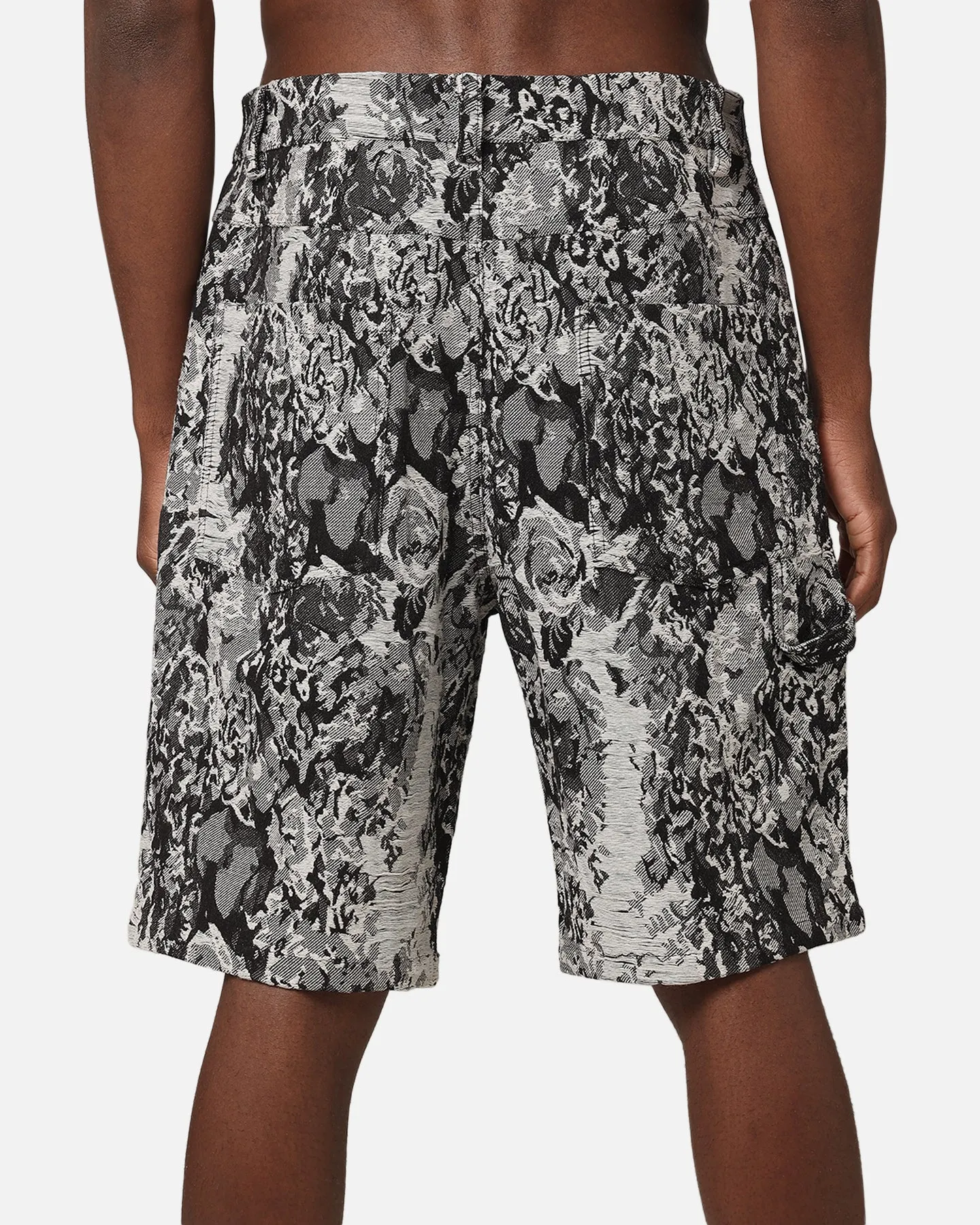 XXIII Denim Jacquard Shorts Black Denim