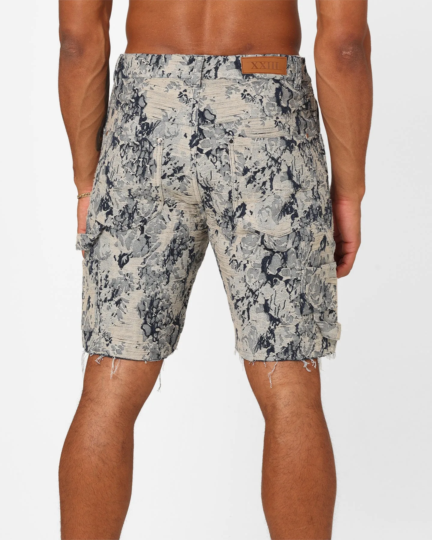 XXIII Rosa Jacquard Shorts Blue